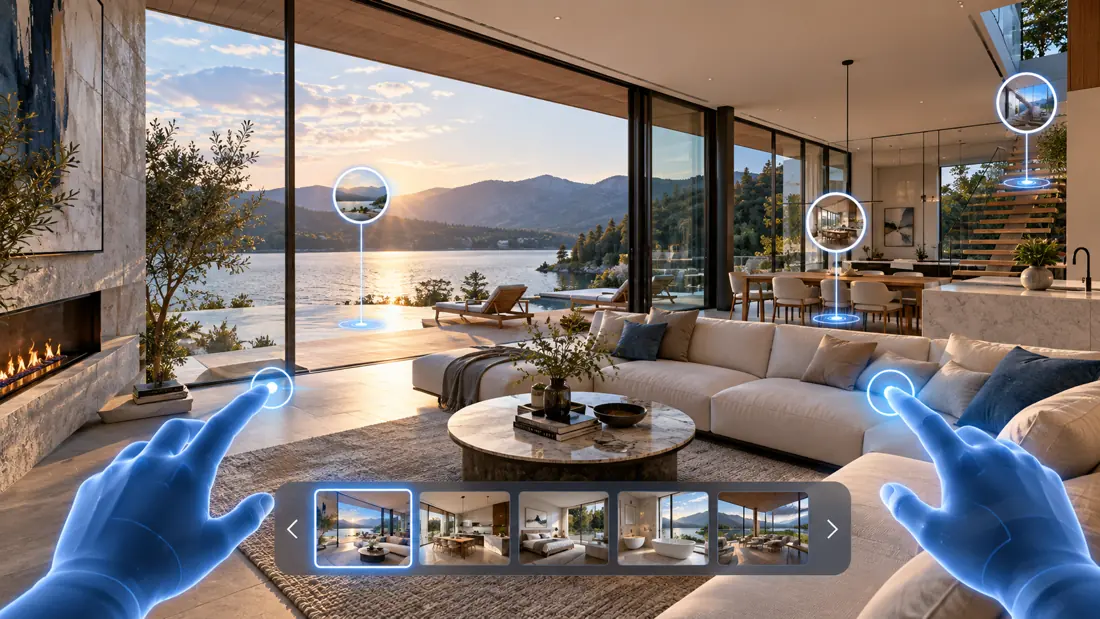 My3D Virtual reality app experience concept